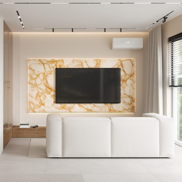 Panel ścienny PCV 5 mm z nadrukiem UV SAMODZIELNY MONTAŻ 120x60 cm  NR6