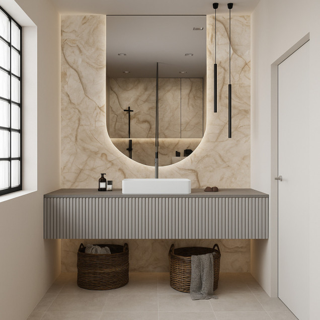 Panel ścienny PCV 5 mm z nadrukiem UV SAMODZIELNY MONTAŻ 120x60 cm  NR10