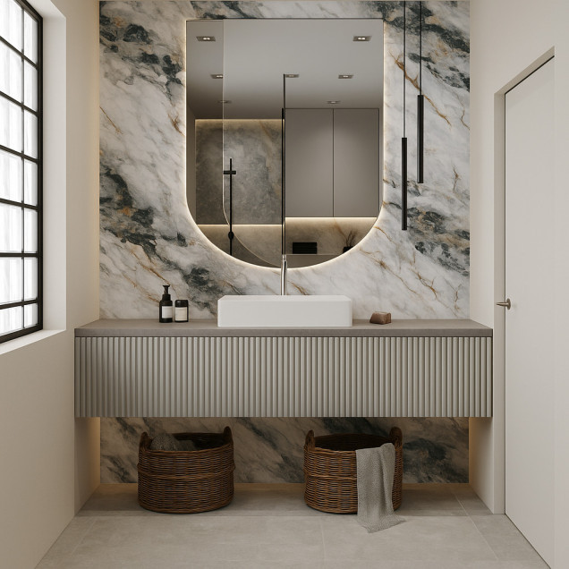 Panel ścienny PCV 5 mm z nadrukiem UV SAMODZIELNY MONTAŻ 120x60 cm  NR14