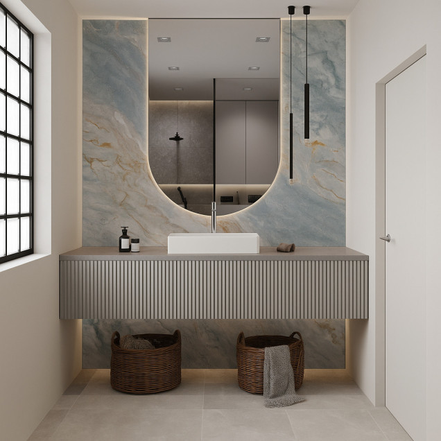 Panel ścienny PCV 5 mm z nadrukiem UV SAMODZIELNY MONTAŻ 120x60 cm  NR13