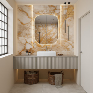 Panel ścienny PCV 5 mm z nadrukiem UV SAMODZIELNY MONTAŻ 120x60 cm  NR6