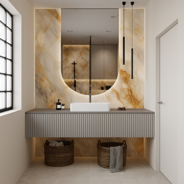 Panel ścienny PCV 5 mm z nadrukiem UV SAMODZIELNY MONTAŻ 120x60 cm  NR9