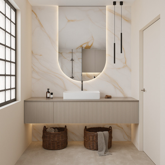 Panel ścienny PCV 5 mm z nadrukiem UV SAMODZIELNY MONTAŻ 120x60 cm  NR8