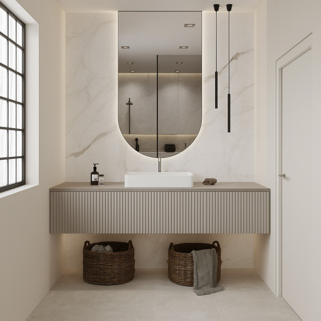 Panel ścienny PCV 5 mm z nadrukiem UV SAMODZIELNY MONTAŻ 120x60 cm  NR16